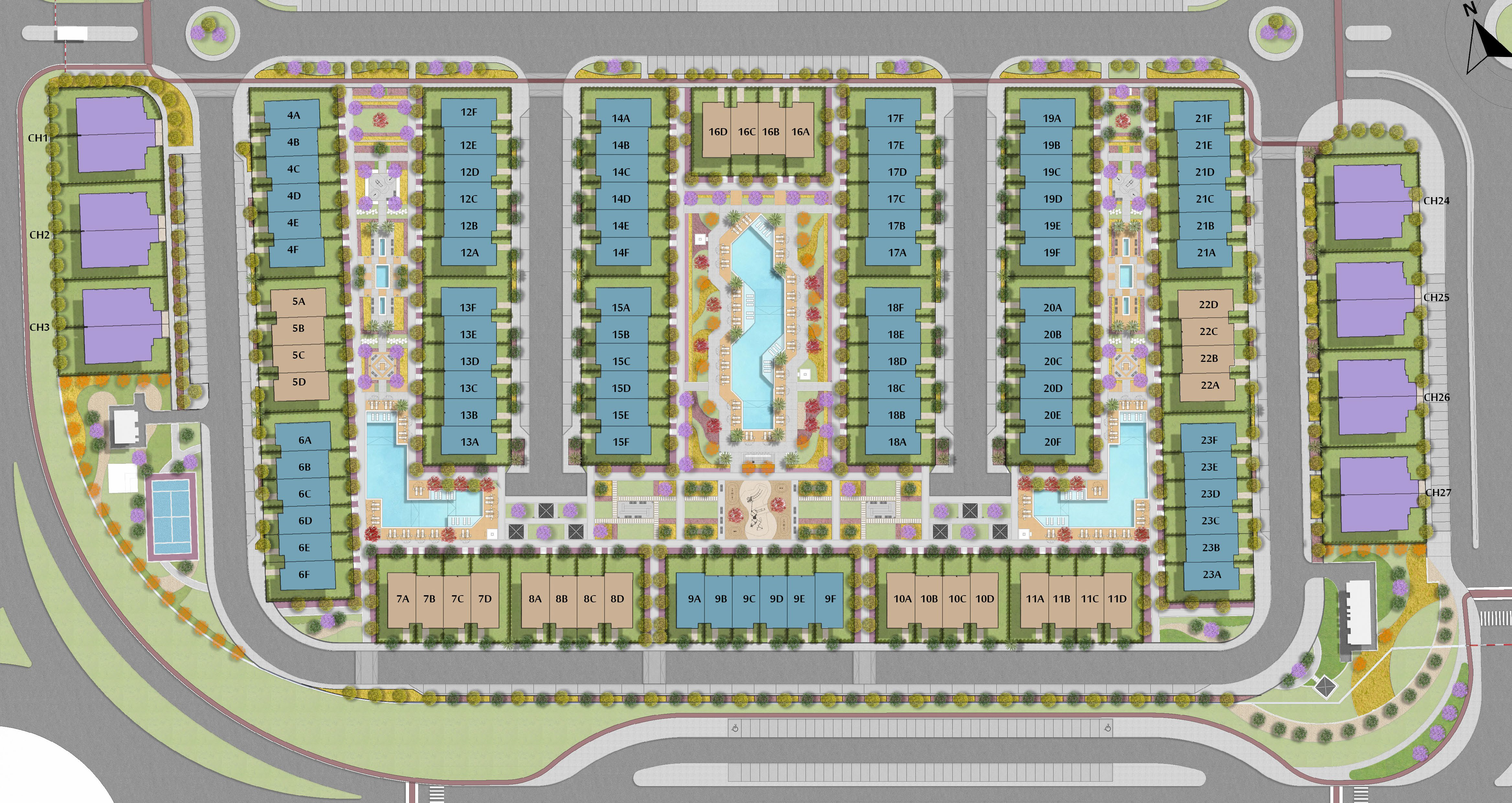 مازارين تاون هاوس master plan