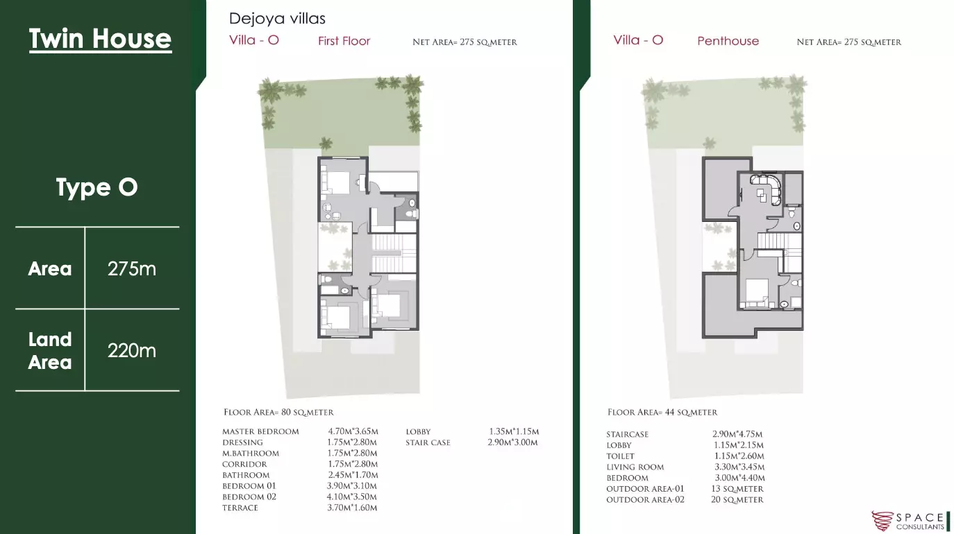 Townhouse · 4 Bedrooms · 275 m² in كمبوند دي جويا ريزيدنس الشيخ زايد 2026 De Joya Residence New Zayed 2