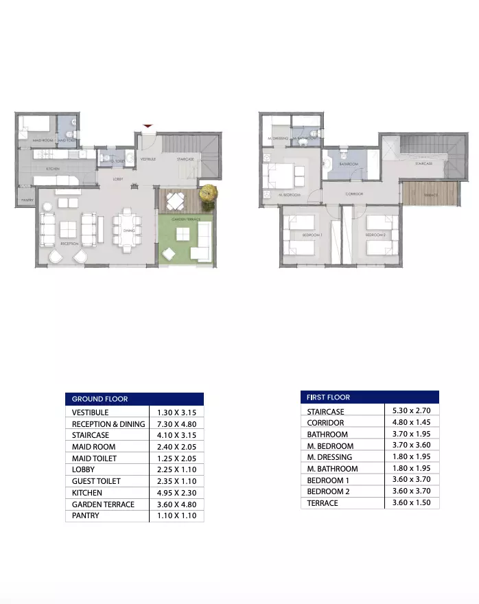 Penthouse · 3 Bedrooms · 215–250 m² in كمبوند ماونتن فيو 1.1 التجمع الخامس Mountain View 1.1 New Cairo جداول أسعار 3