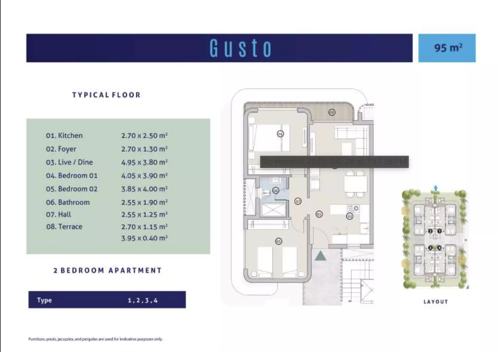 شقة · غرفتين · 90–125 م² في Marseilia Beach 5 Village by Marseilia Developments 2