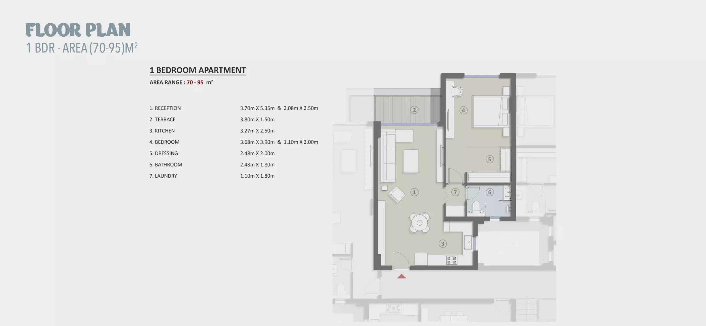 Apartment · 1 Bedroom · 70–95 m² in كمبوند كلاود سايد الشيخ زايد 2026 Compound Cloudside El Sheikh Zayed