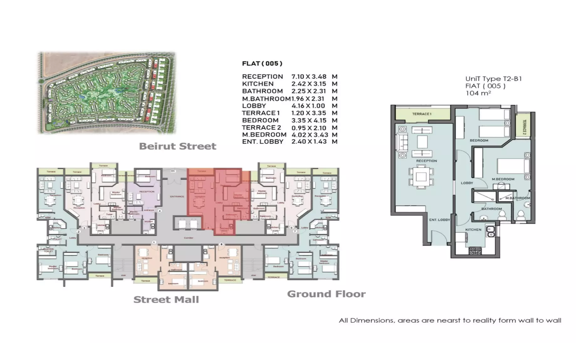 شقة · غرفتين · 103–108 م² في Nyoum Compound Mostakbal City by ADH Developments 3