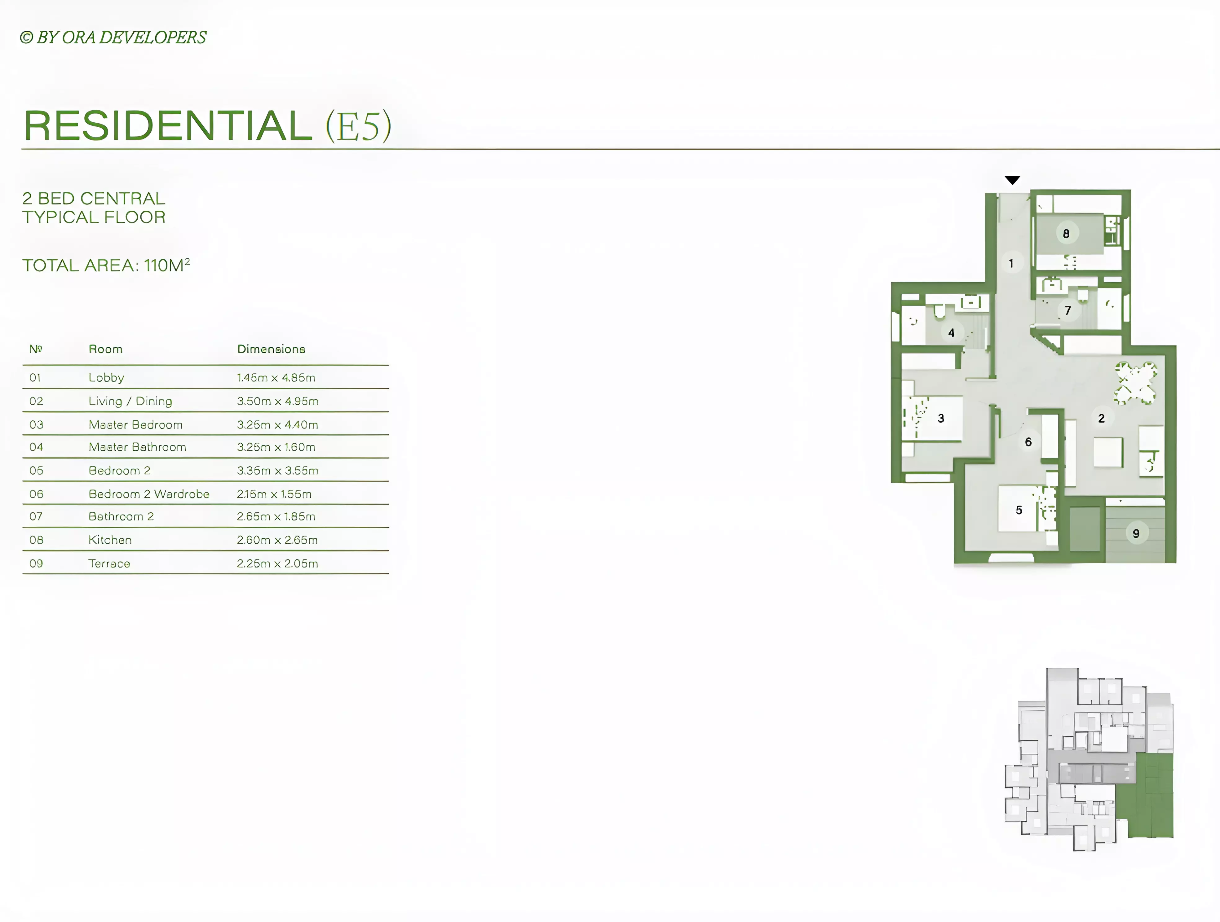 Apartment · 2 Bedrooms · 90–110 m² in Zed West October 3