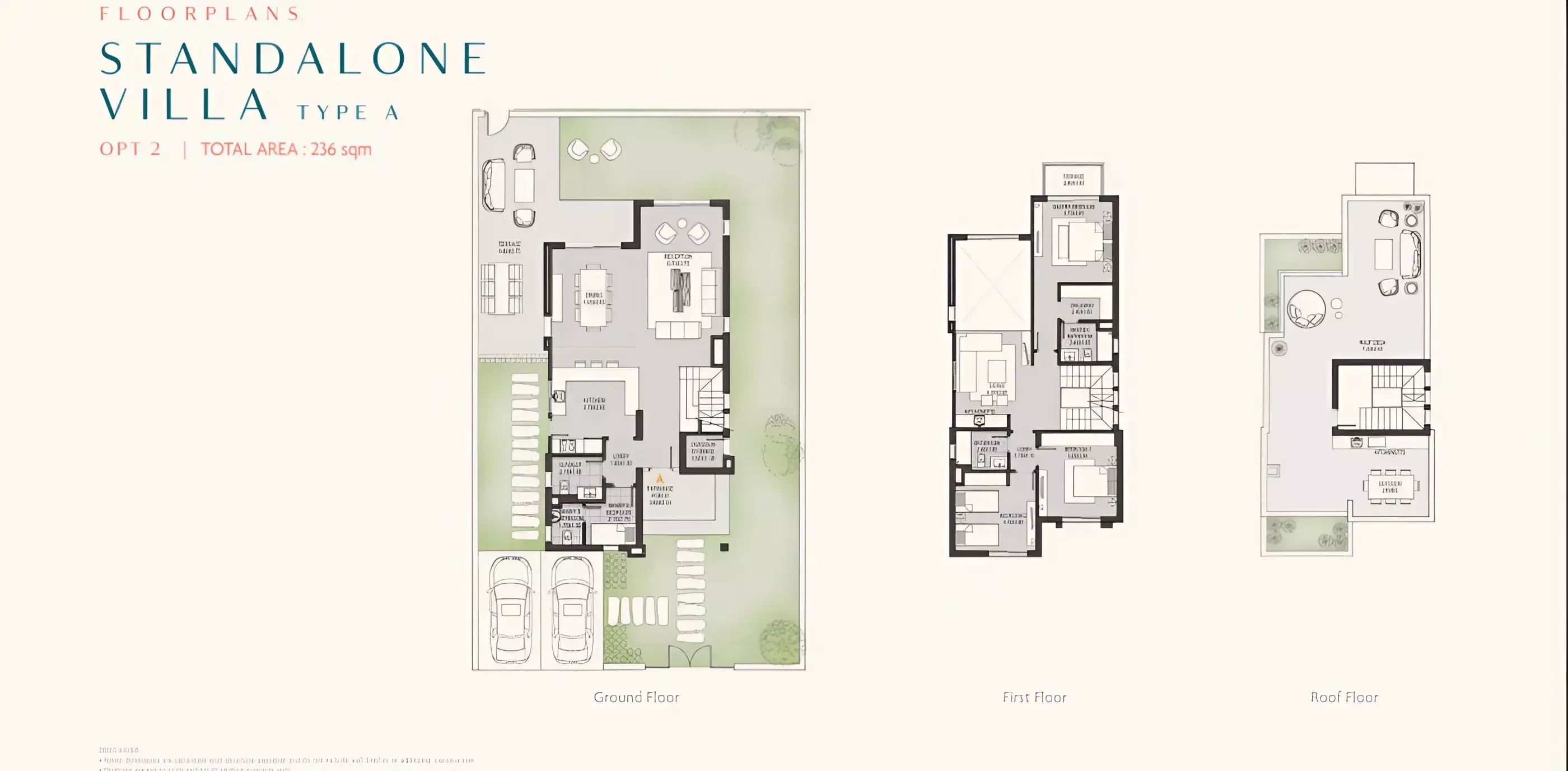 Villa · 3 Bedrooms · 207–236 m² in كمبوند او ويست اكتوبر 2026 Compound O West October 2