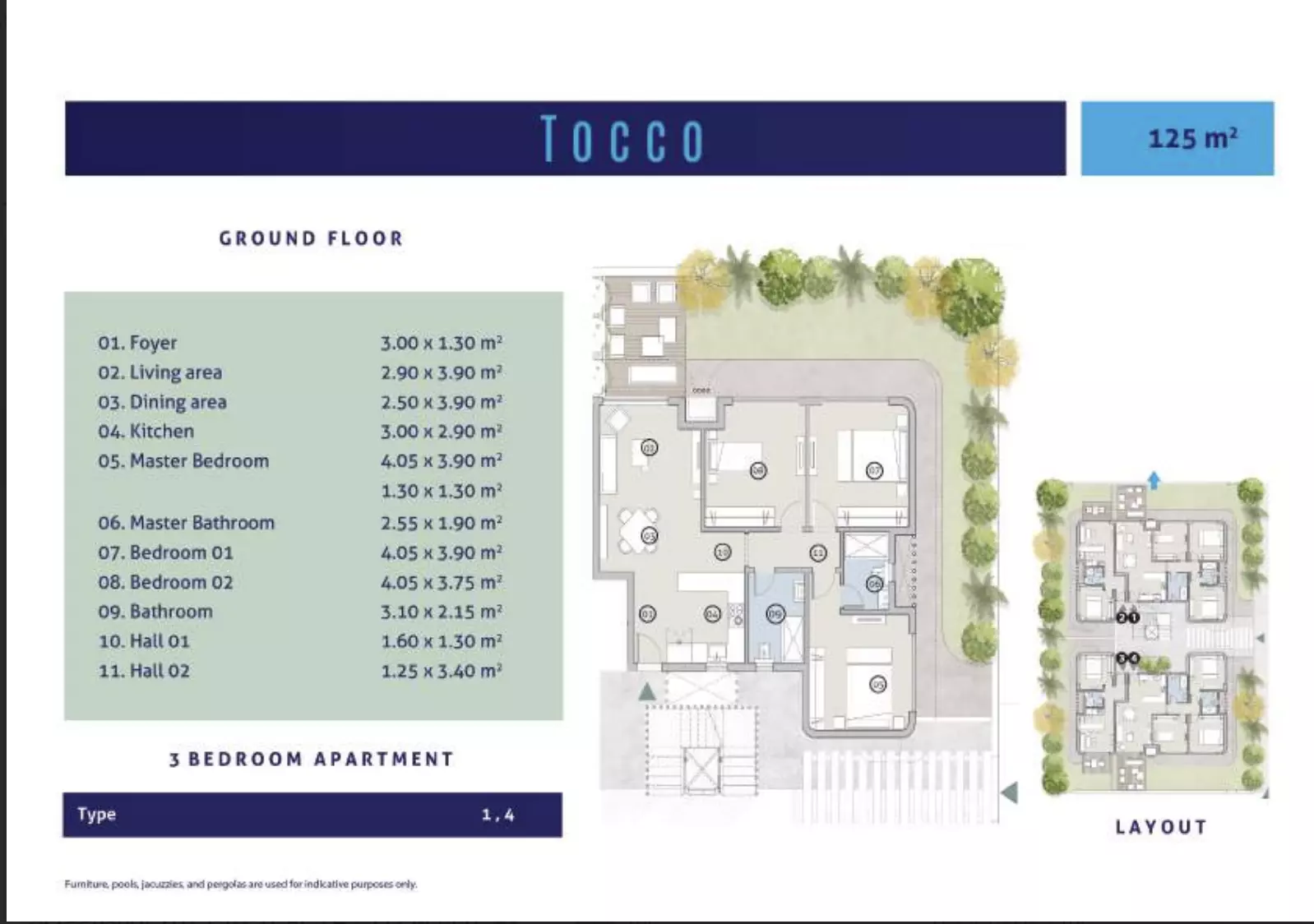 شقة · غرفتين · 90–125 م² في Marseilia Beach 5 Village by Marseilia Developments 3