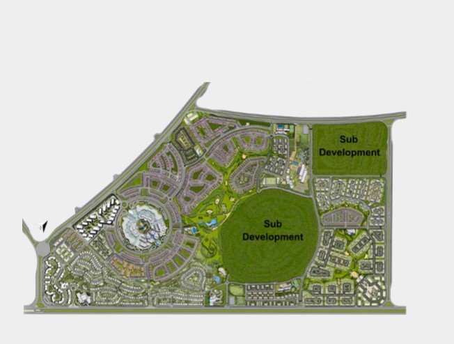 هايد بارك سنترال التجمع السادس master plan