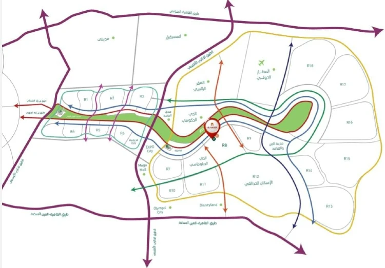 مول لابورتا العاصمة الإدارية master plan