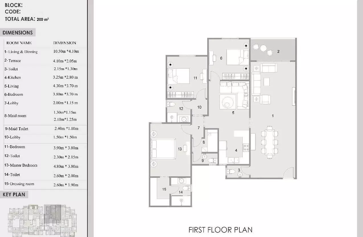 Apartment · 4 Bedrooms · 200–233 m² in كمبوند رافي العاصمة الإدارية 2026 Compound Ravie New Capital 2