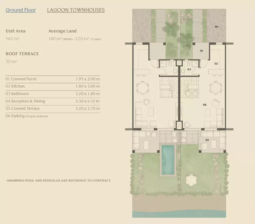 Townhouse · 3 Bedrooms · 165 m² in قرية المصيف الساحل الشمالي 2026 Village El Masyaf North Coast 2