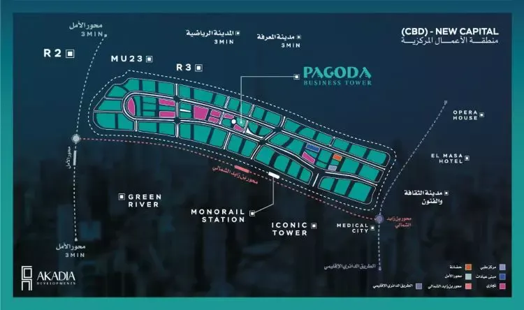 Pagoda Tower New Capital master plan