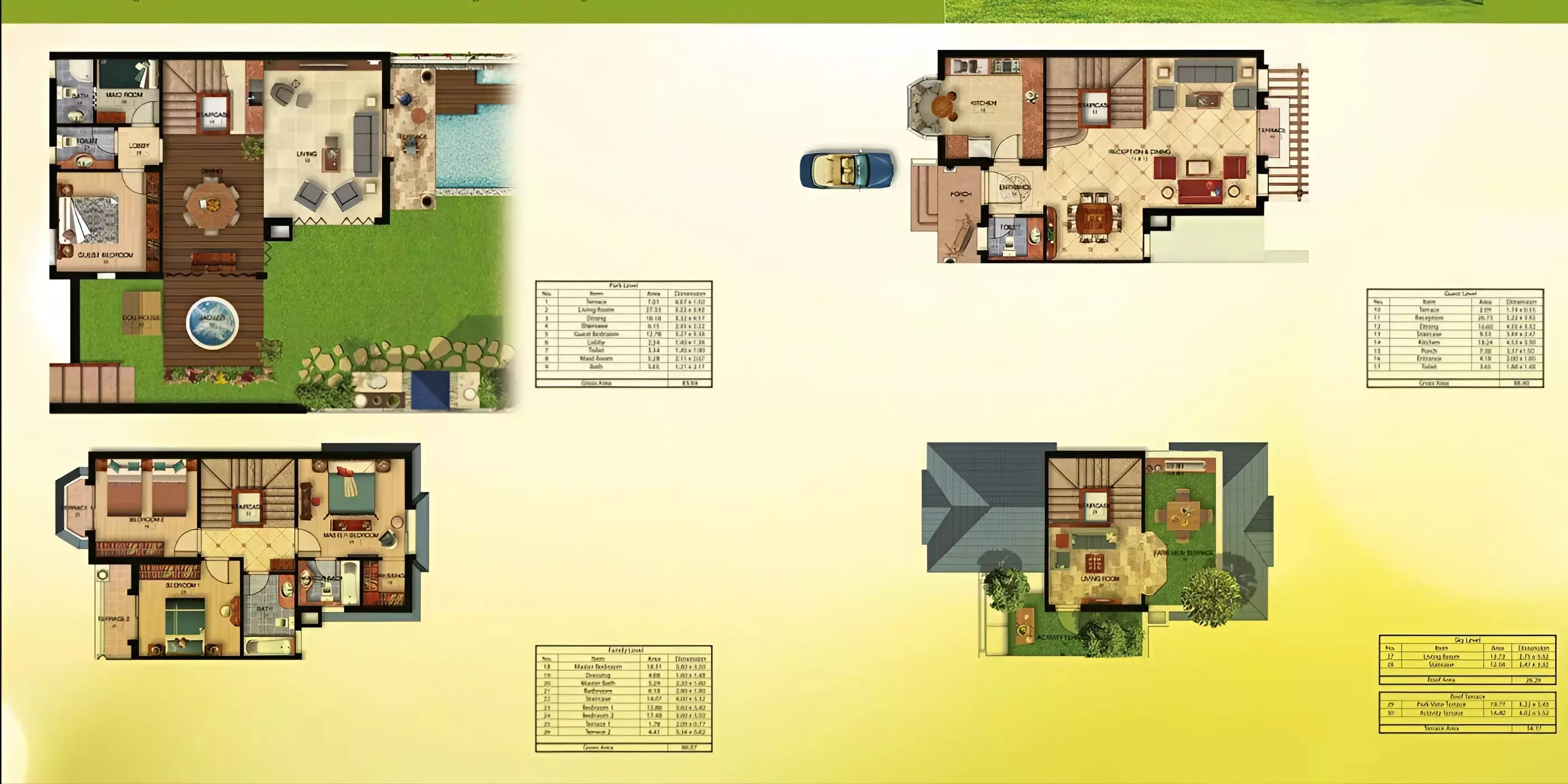 Townhouse · 3 Bedrooms · 210–459 m² in كمبوند ماونتن فيو تشيل اوت بارك اكتوبر 2026 Compound Mountain View Chillout Park October 4