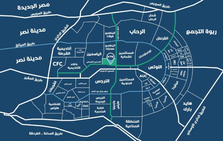 مول ان تاون التجمع الخامس master plan