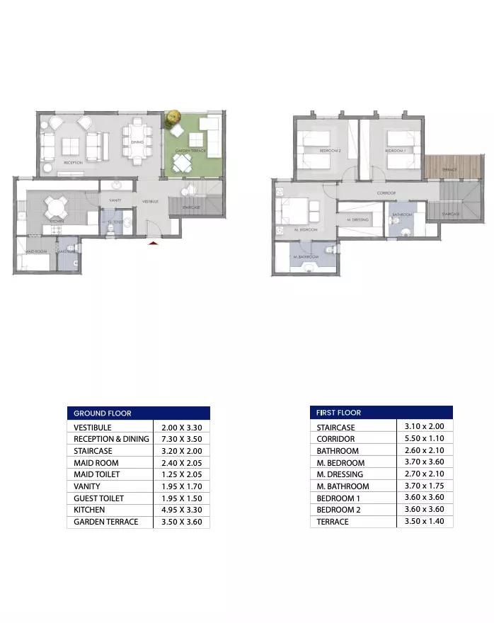 Penthouse · 3 Bedrooms · 215–250 m² in كمبوند ماونتن فيو 1.1 التجمع الخامس Mountain View 1.1 New Cairo جداول أسعار 2