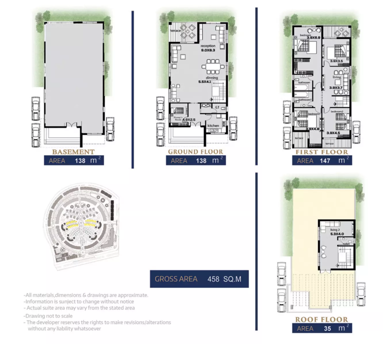 Villa · 4 Bedrooms · 458–700 m² in كمبوند رودس العاصمة الإدارية 2026 Compound Rhodes New Capital 3