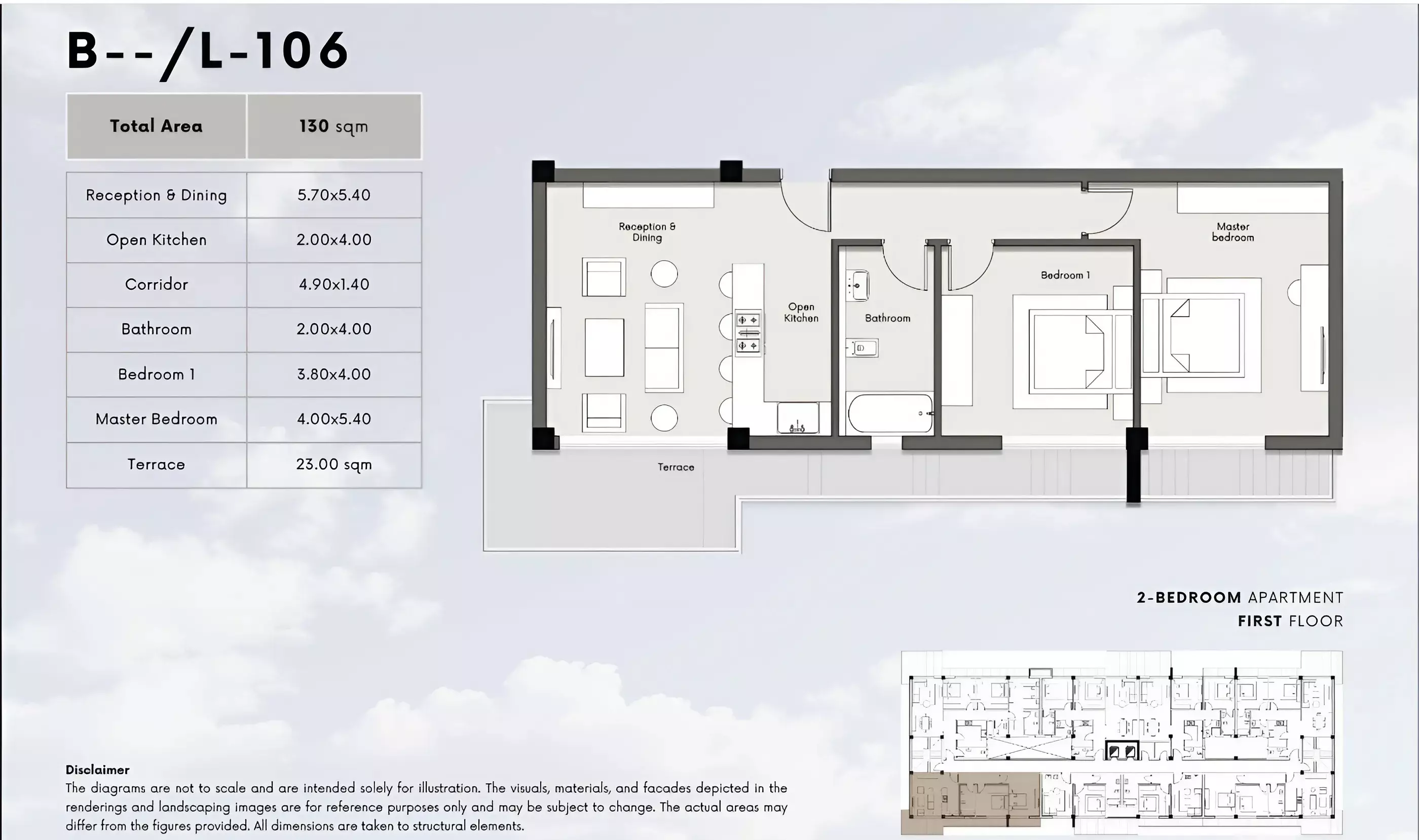 شقة · غرفتين · 127–148 م² في كمبوند كايت ريزيدنس اكتوبر 2026 Compound Kite Residence October 4