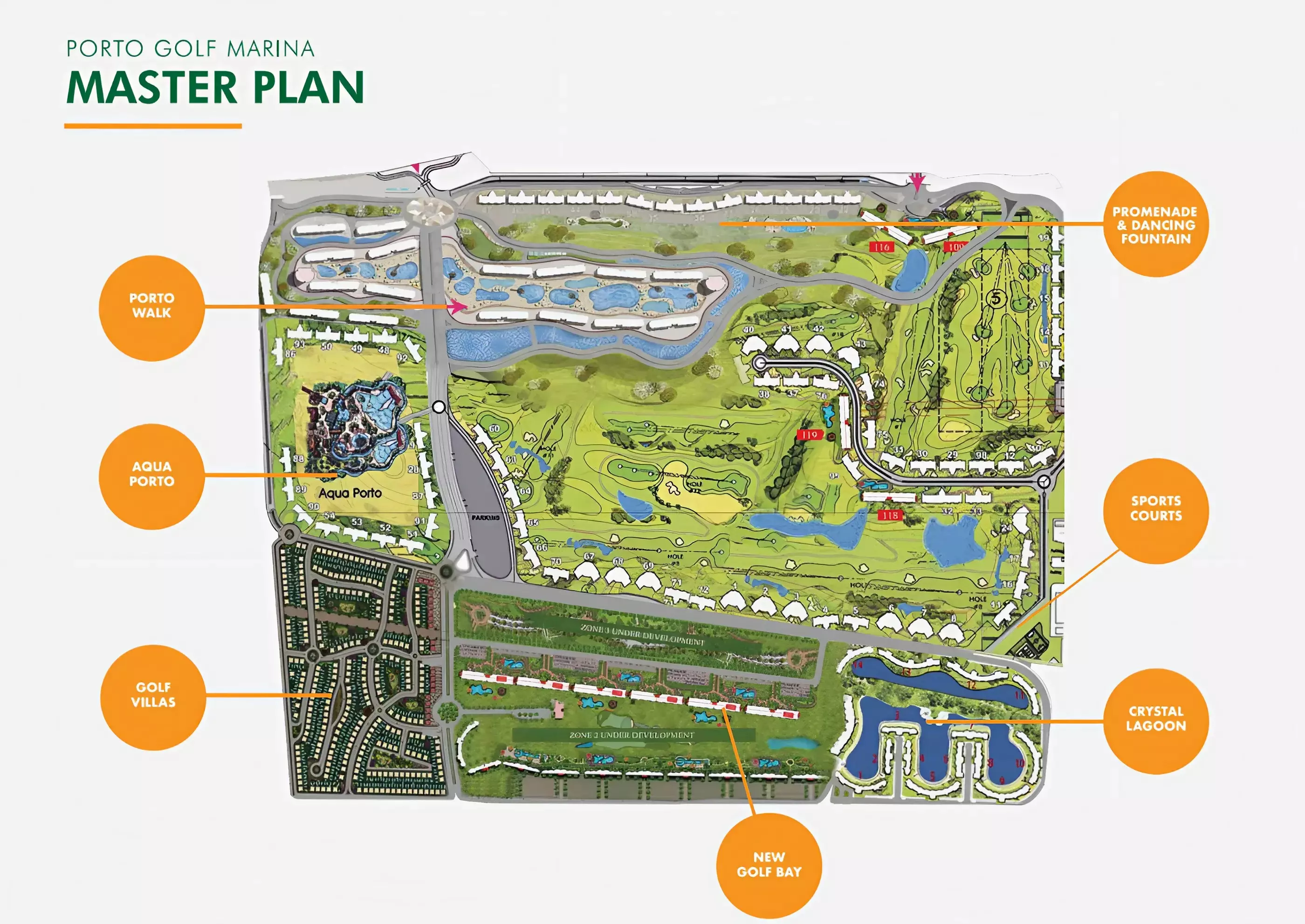 جولف بورتو مارينا master plan