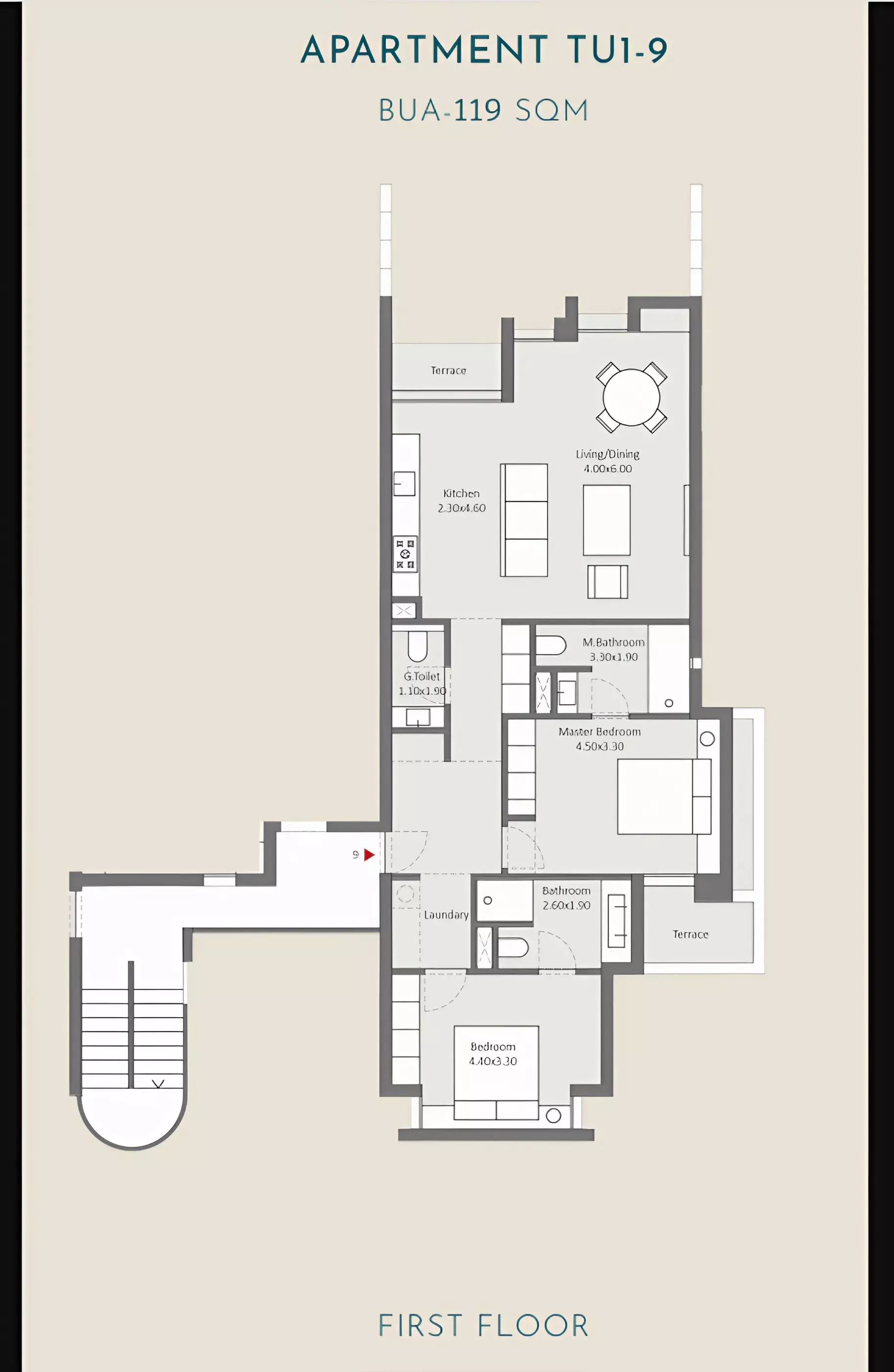 Apartment · 2 Bedrooms · 113–126 m² in Tuban El Gouna 4