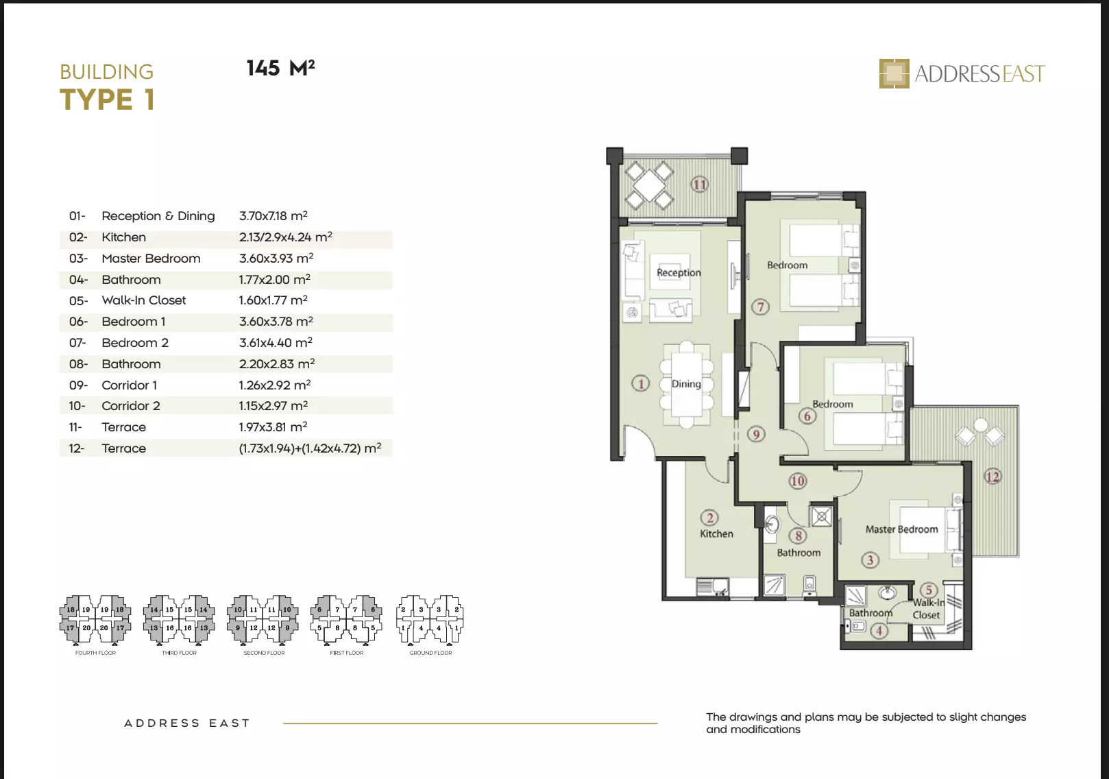 Apartment · 3 Bedrooms · 140–180 m² in Address East 3