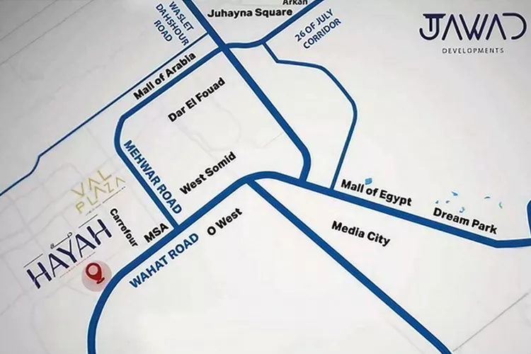 كمبوند حياة ريزيدنس اكتوبر master plan