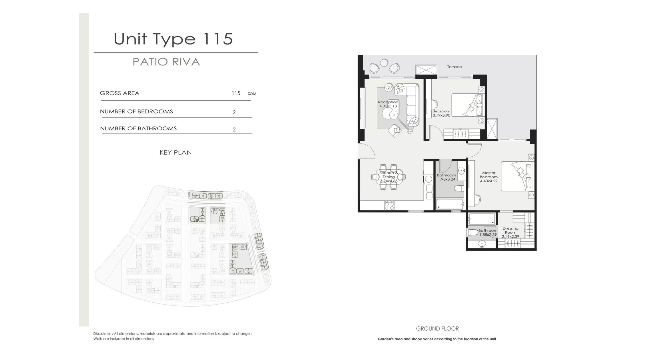 شقة · غرفتين · 112–137 م² في El Patio Riva Compound by La Vista 2