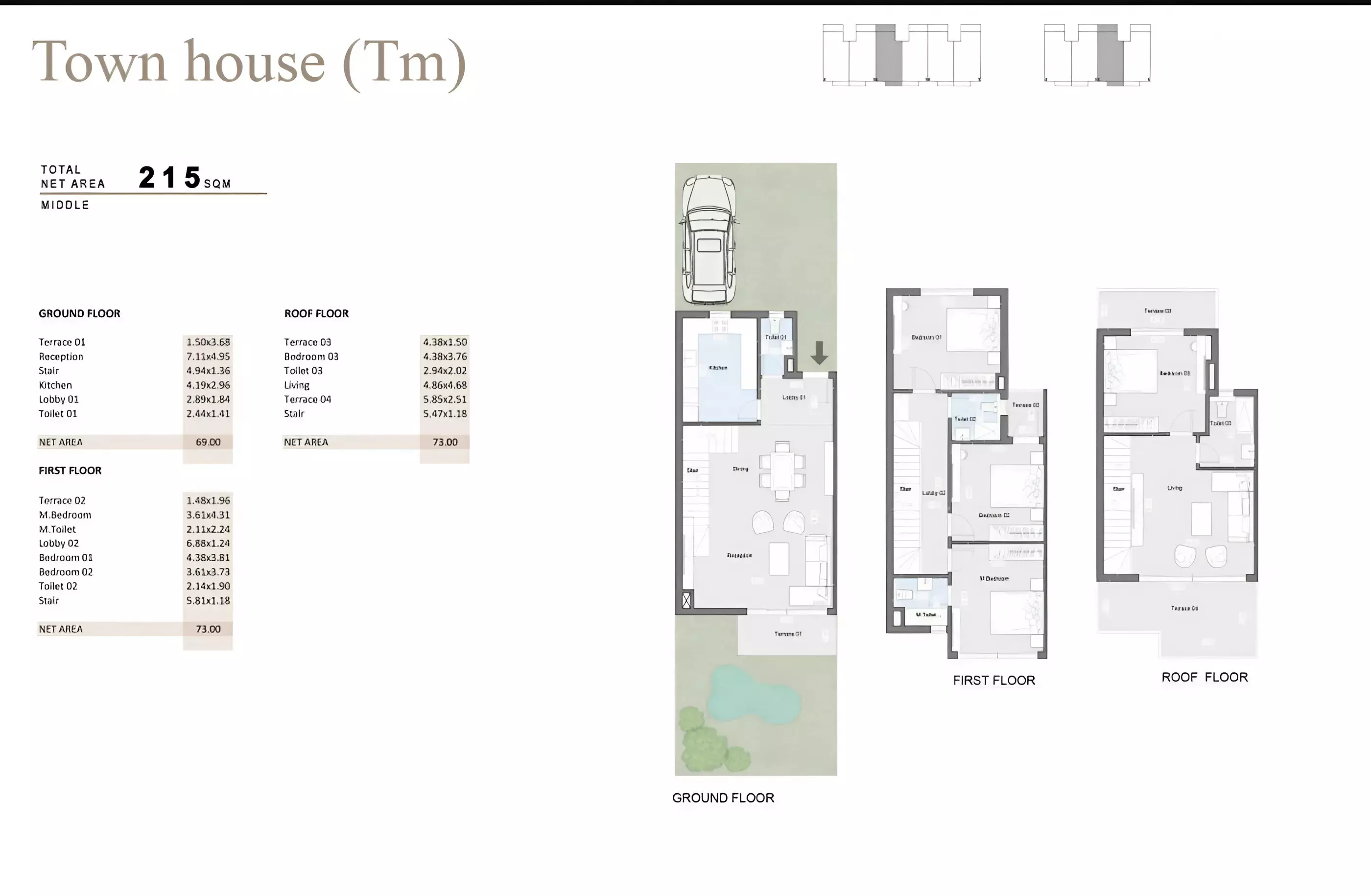 Townhouse · 4 Bedrooms · 175–250 m² in Diplo East 3