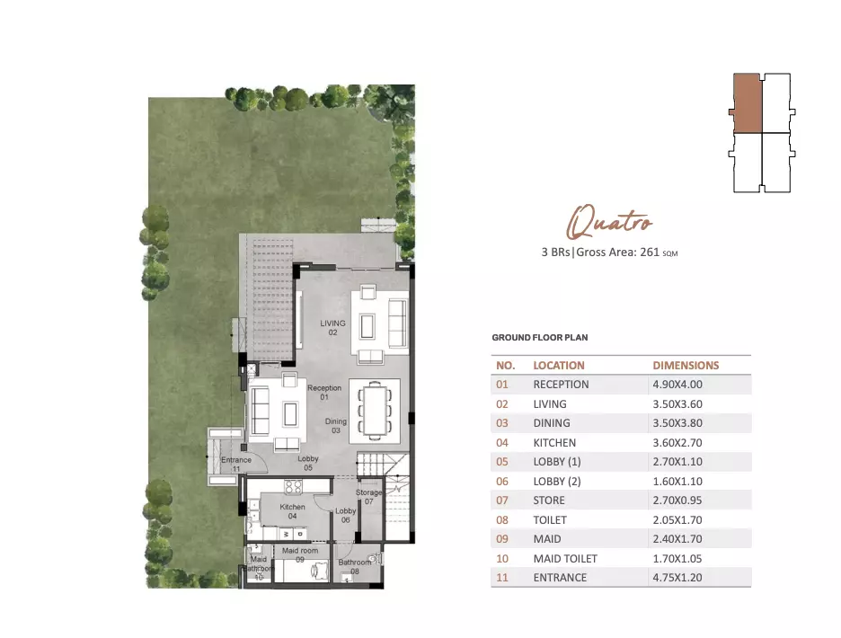 Villa · 3 Bedrooms · 213–261 m² in Rosevil 3