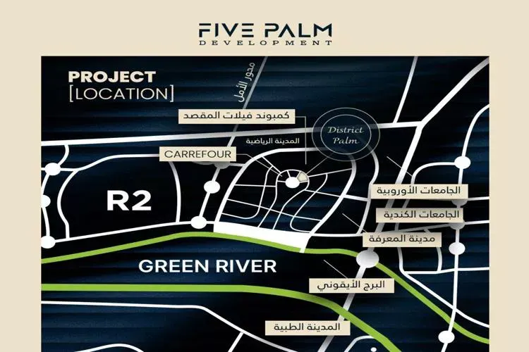 Mall District Palm New Capital master plan