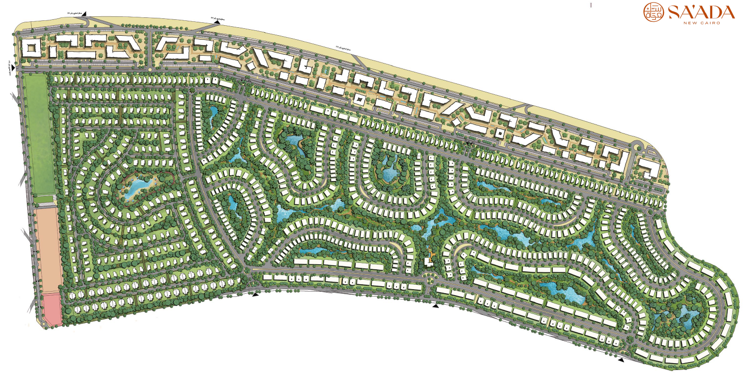 كمباوند سعادة القاهرة الجديدة master plan