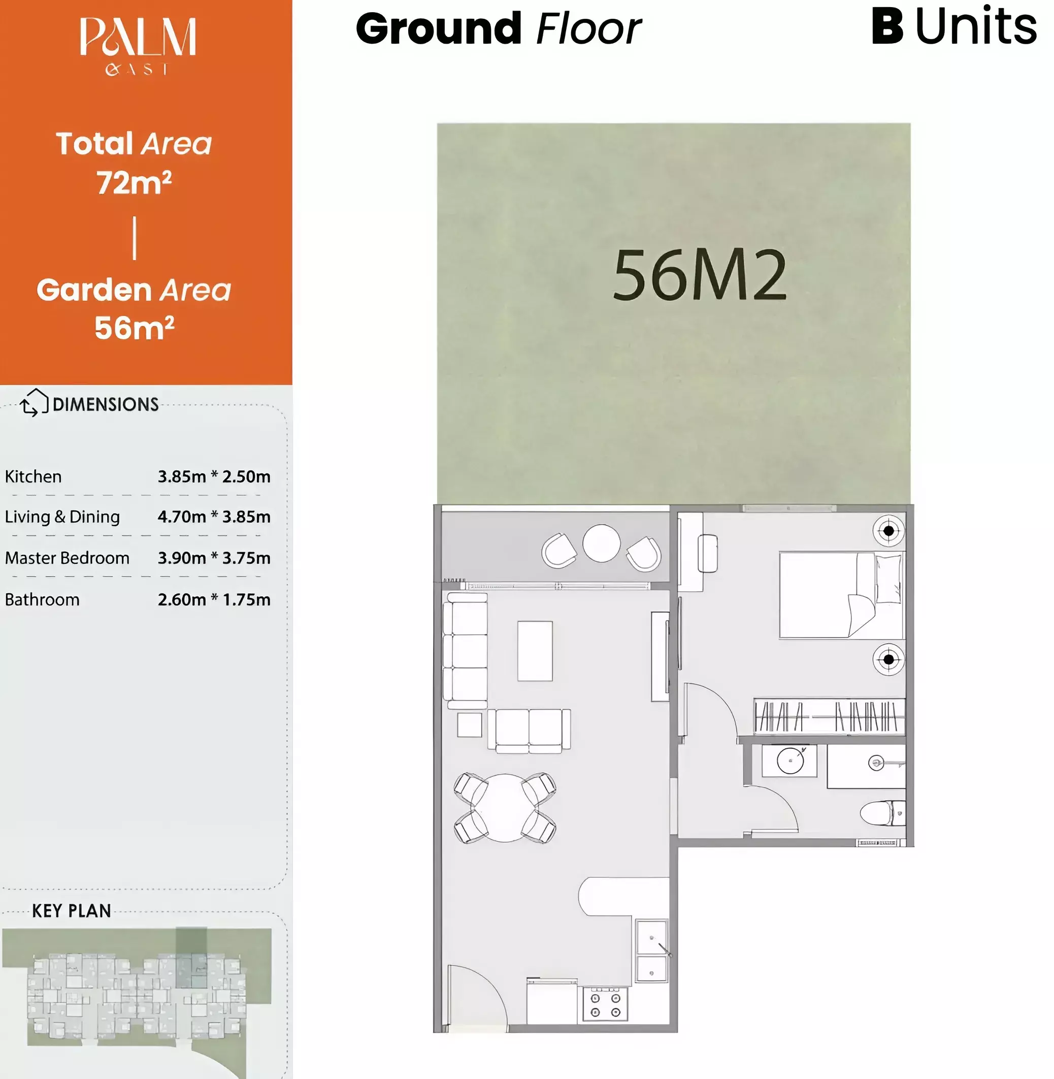 Apartment · 1 Bedroom · 72–140 m² in Palm East New Cairo Compound by TG Developments 2