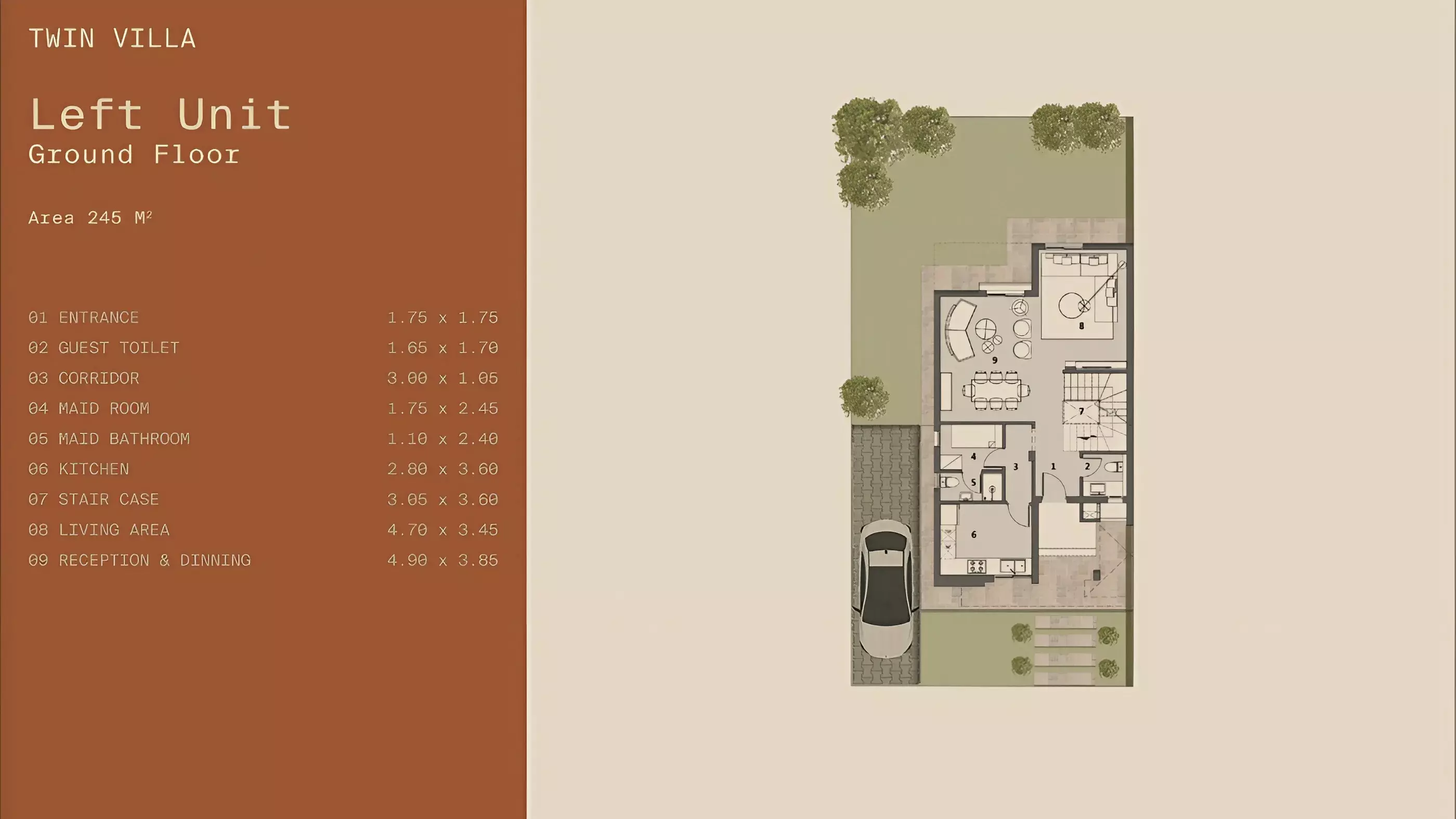 تاون هاوس · 3 غرف · 195–245 م² في Q Hills 2