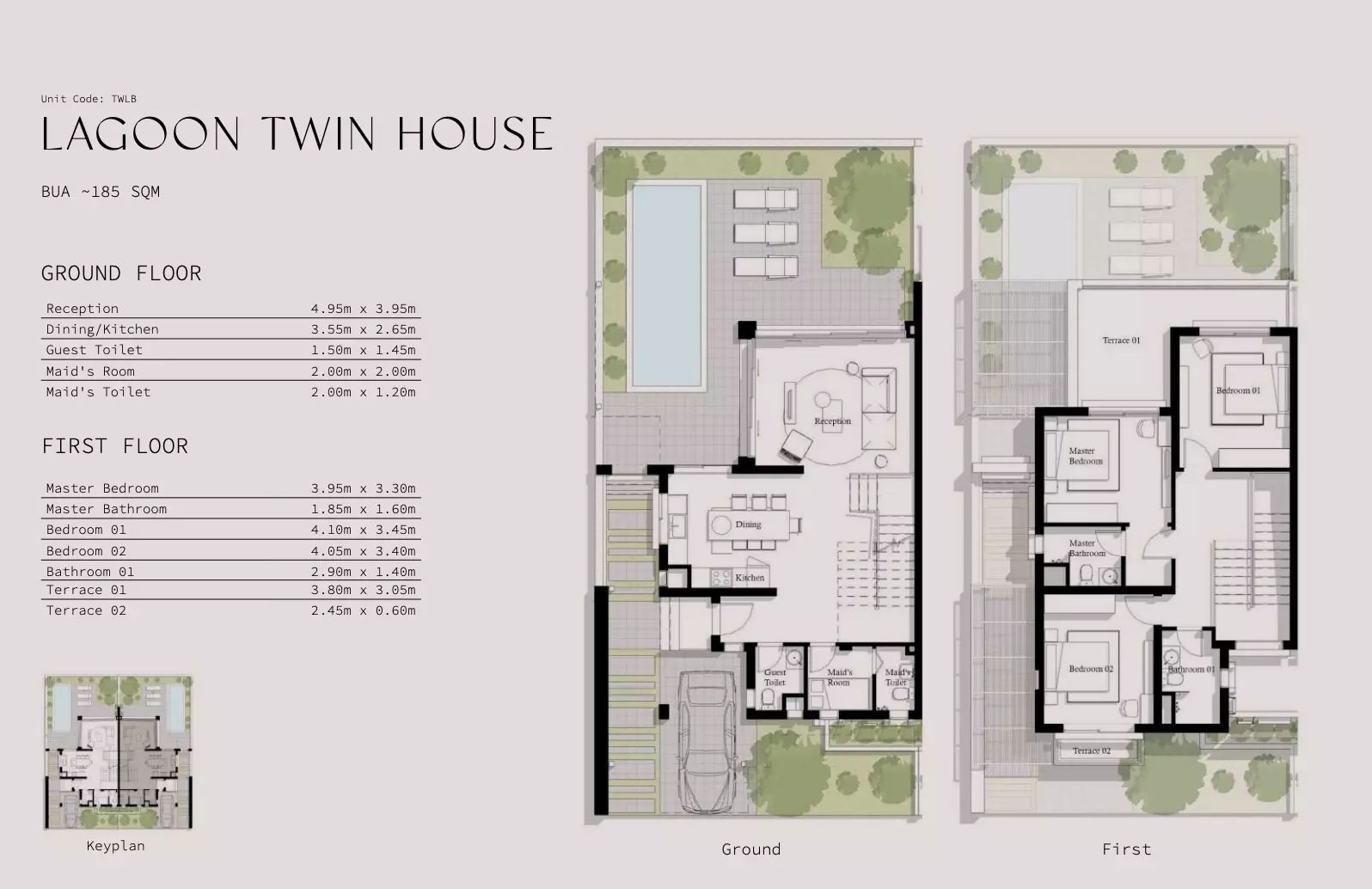 Townhouse · 3 Bedrooms · 169–185 m² in Ayla Jefaira 3