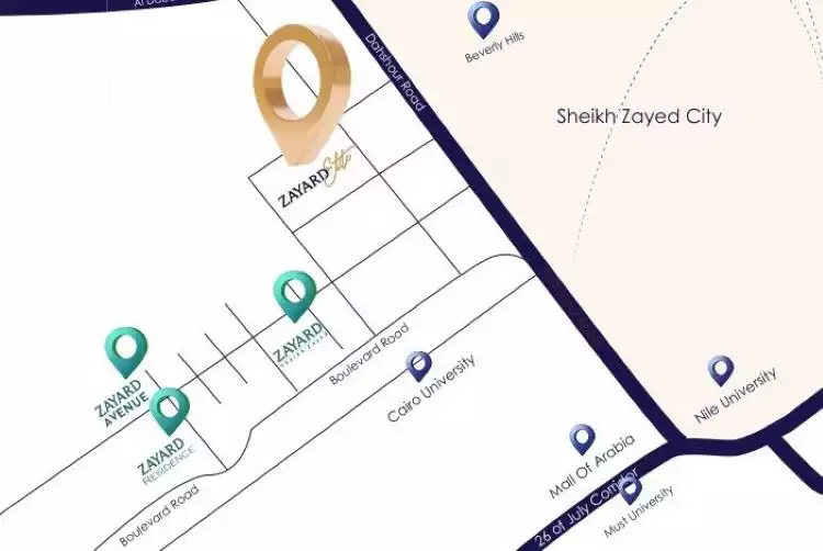 Compound Zayard Elite New Zayed master plan