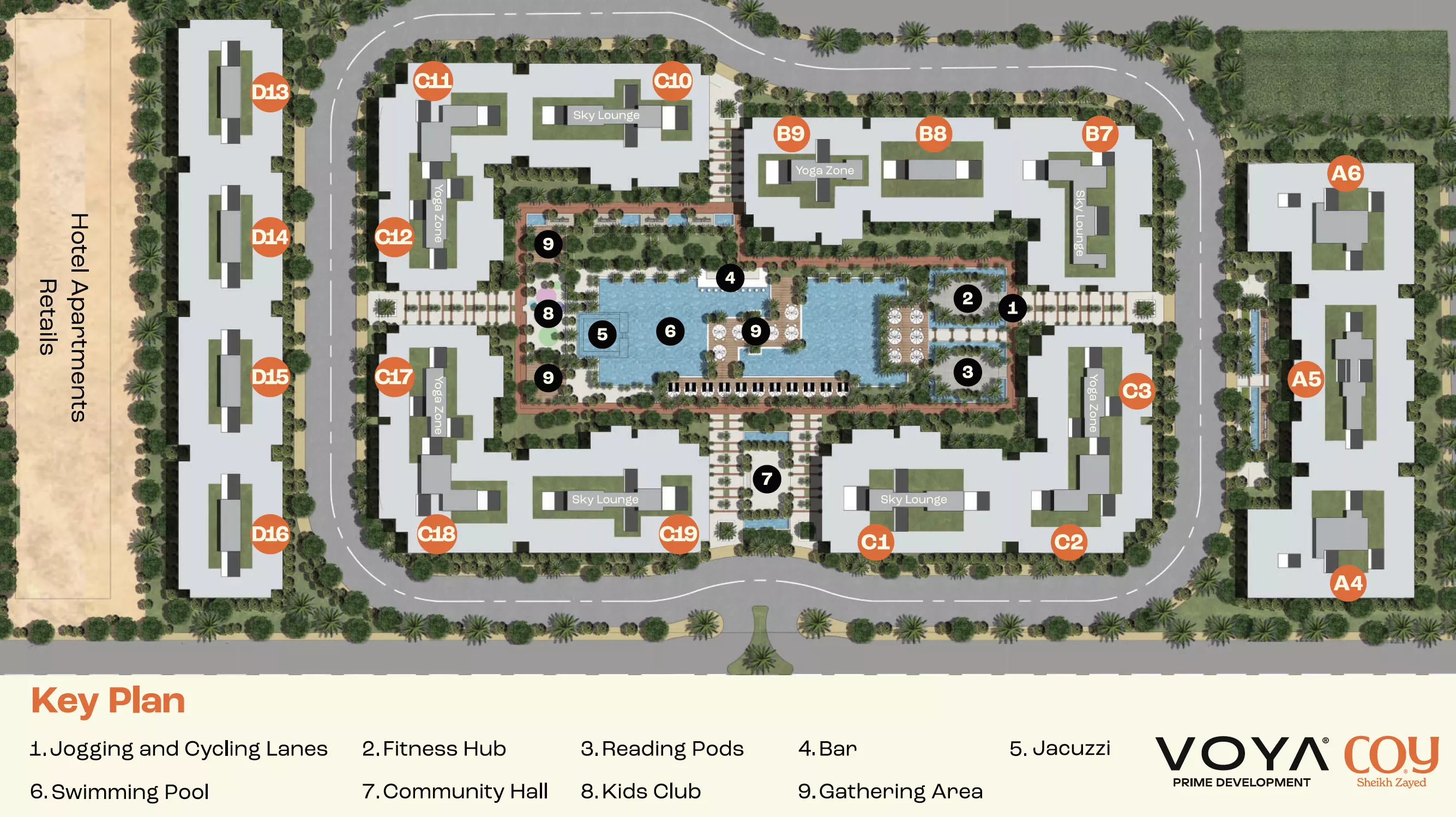 Compound Coy Sheikh Zayed master plan