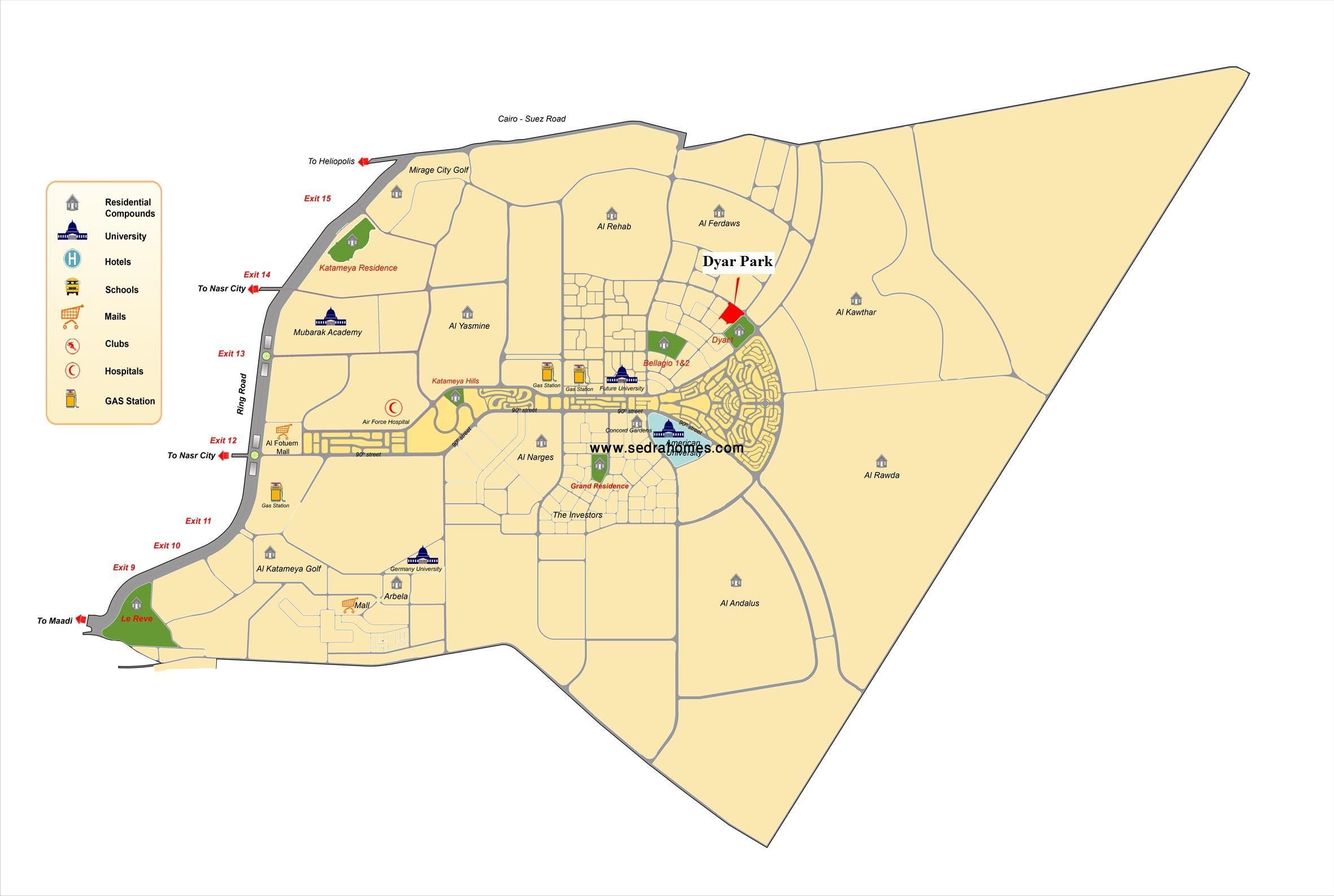 ديار بارك master plan
