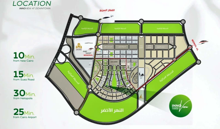 Mall Inno View New Capital master plan