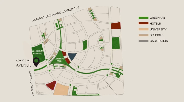 كابيتال افينيو مول العاصمة الإدارية master plan