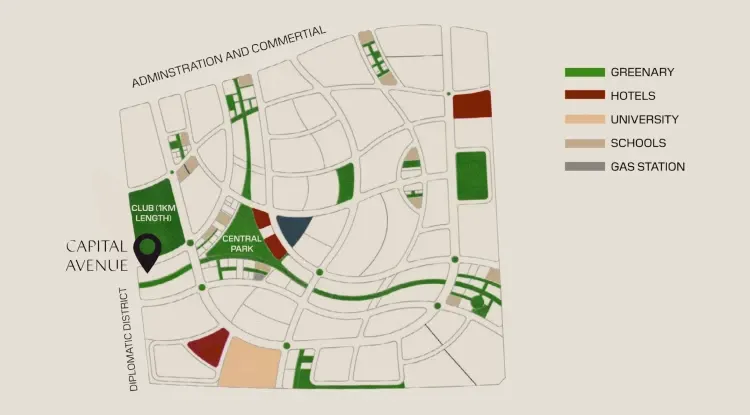كابيتال افينيو مول العاصمة الإدارية master plan