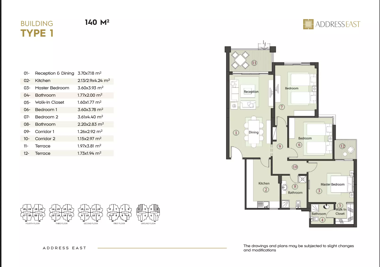 Apartment · 3 Bedrooms · 140–180 m² in Address East 2