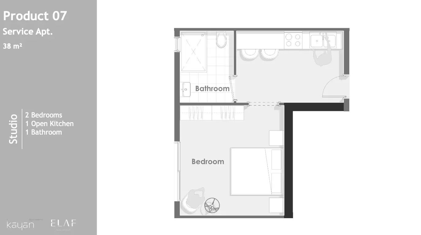 Apartment · 1 Bedroom · 38–63 m² in Aqmar Compound 6 October by Kayan Developments 2