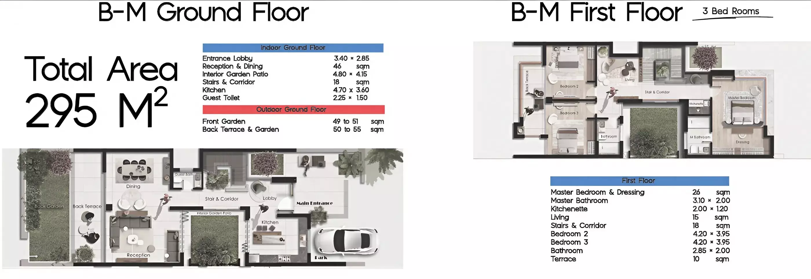 Townhouse · 3 Bedrooms · 237–310 m² in كمبوند بيلونج اكتوبر 2026 Compound Belong October 3