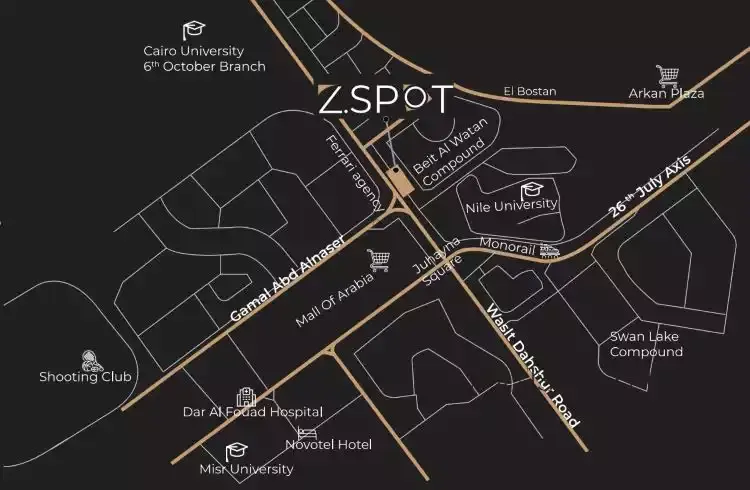 ذا سبوت مول الشيخ زايد master plan