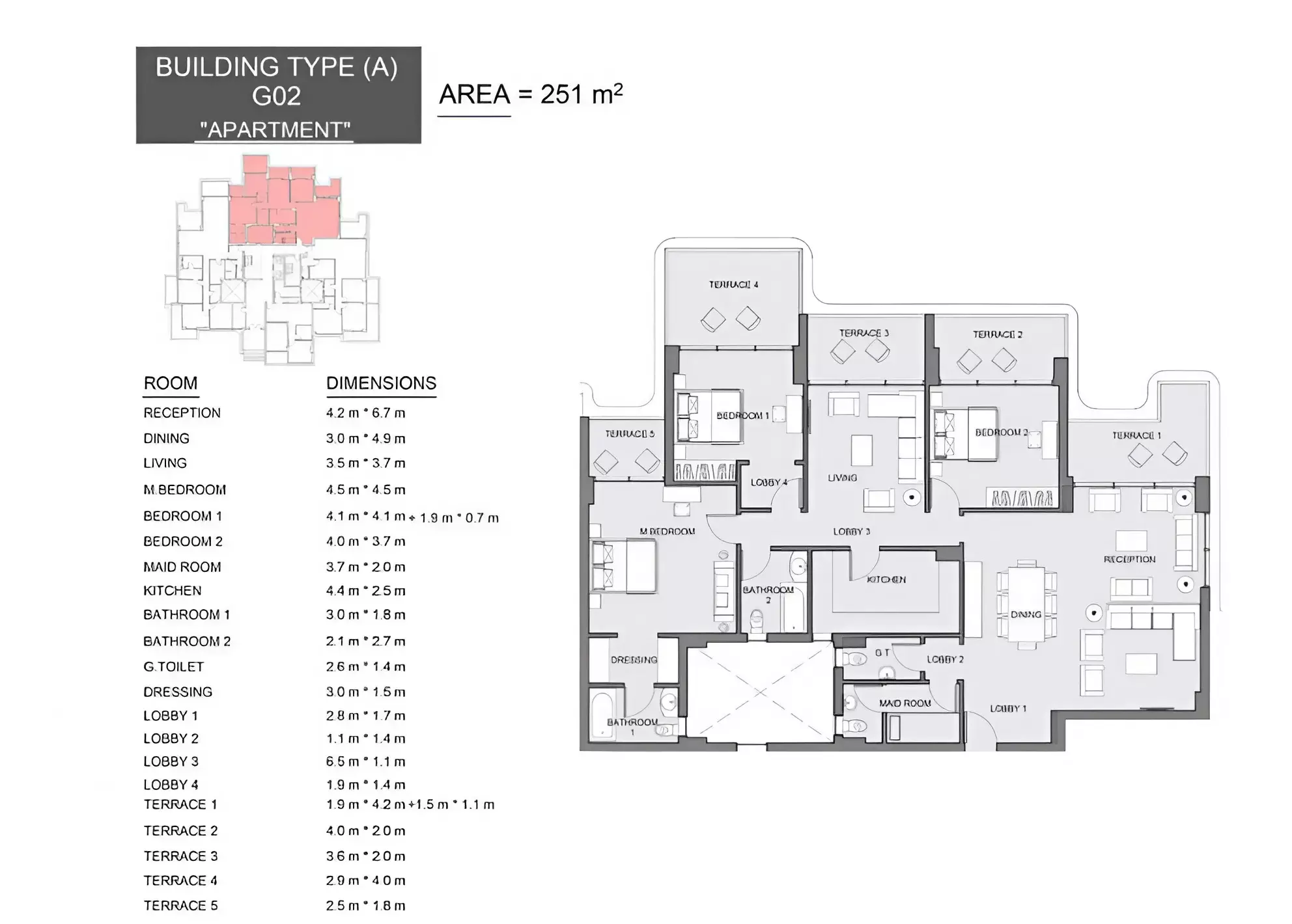 Apartment · 3 Bedrooms · 152–262 m² in كمبوند سيرانو العاصمة الإدارية 2026 Compound Serrano New Capital 2
