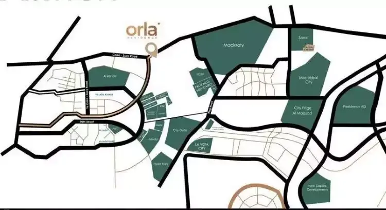 Compound Orla Residence New Cairo master plan