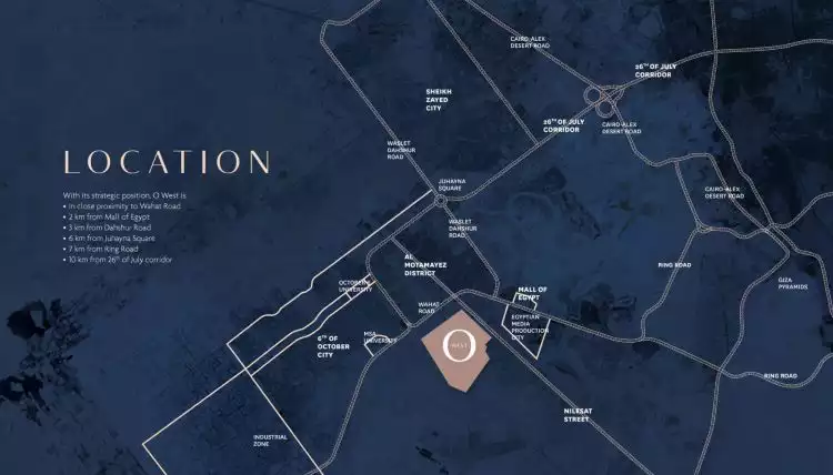 كمبوند او ويست اكتوبر master plan