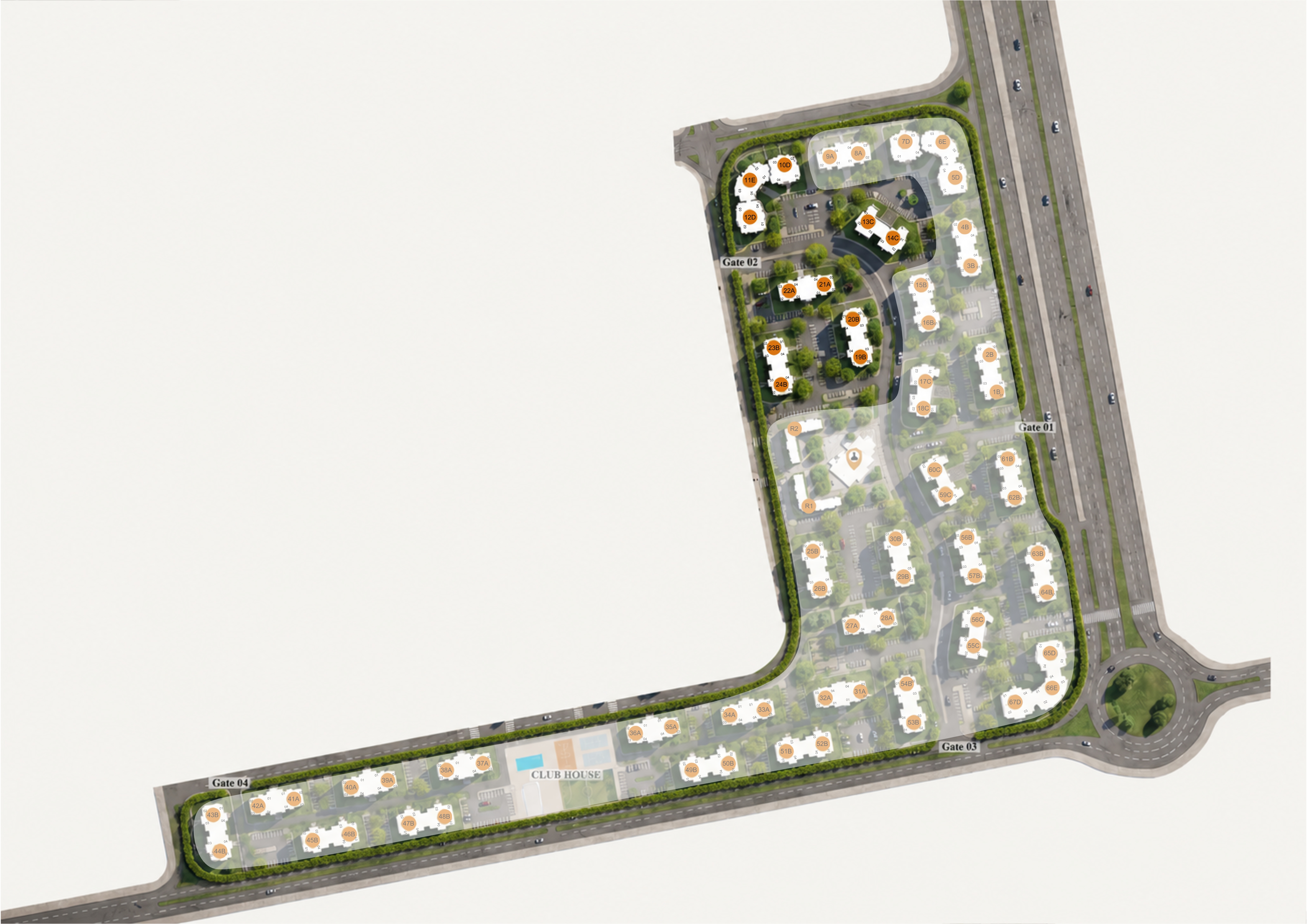 مجمع مايان الشروق master plan