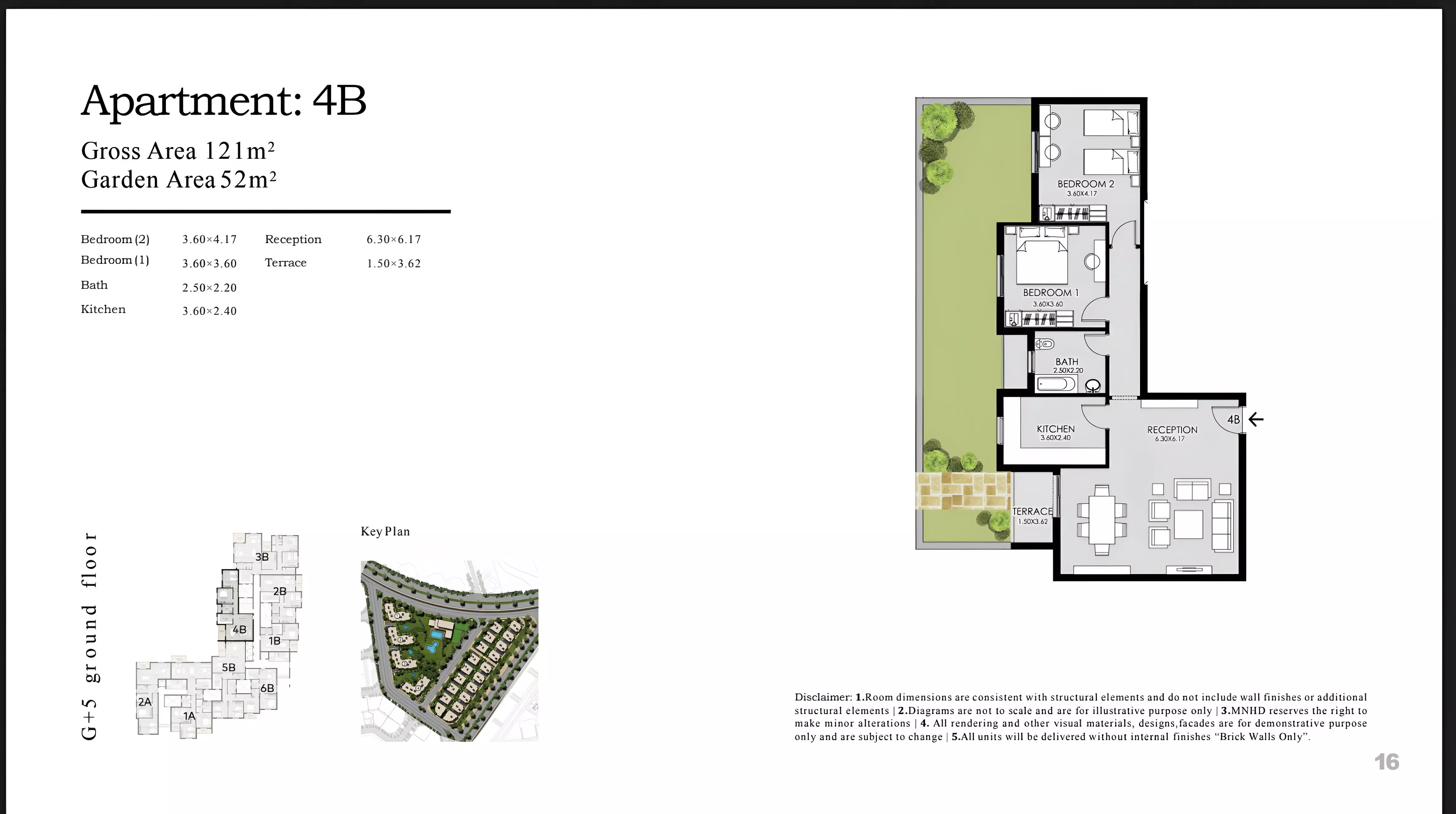 شقة · غرفتين · 116–122 م² في Taj City Compound by Madinet Masr Developments 3