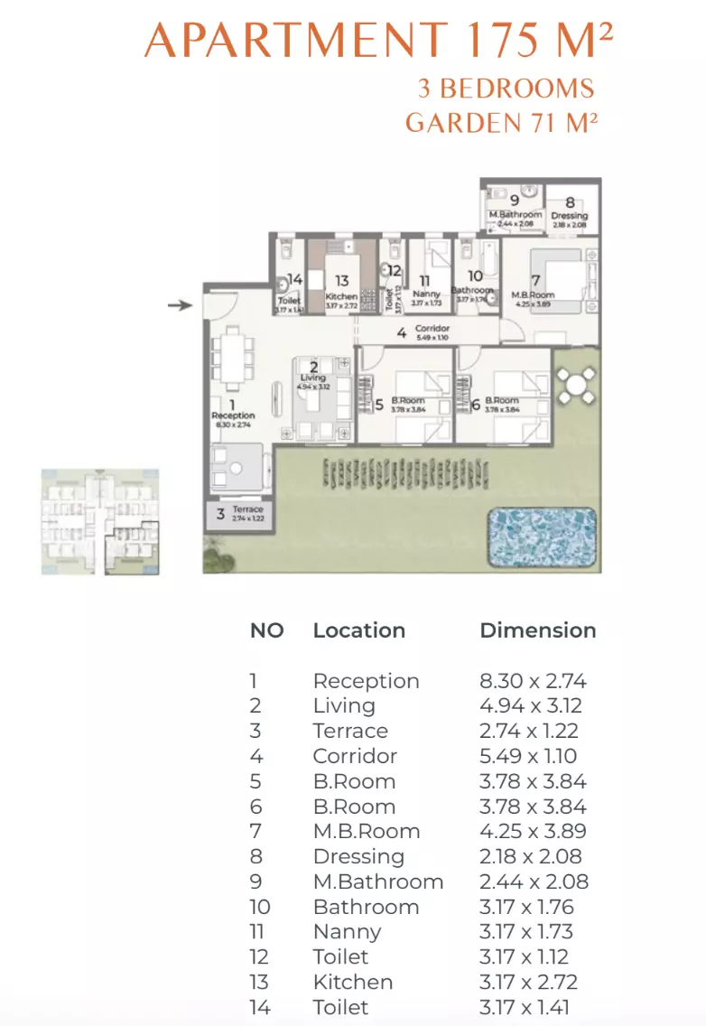 Apartment · 3 Bedrooms · 149–192 m² in Canyon8 2
