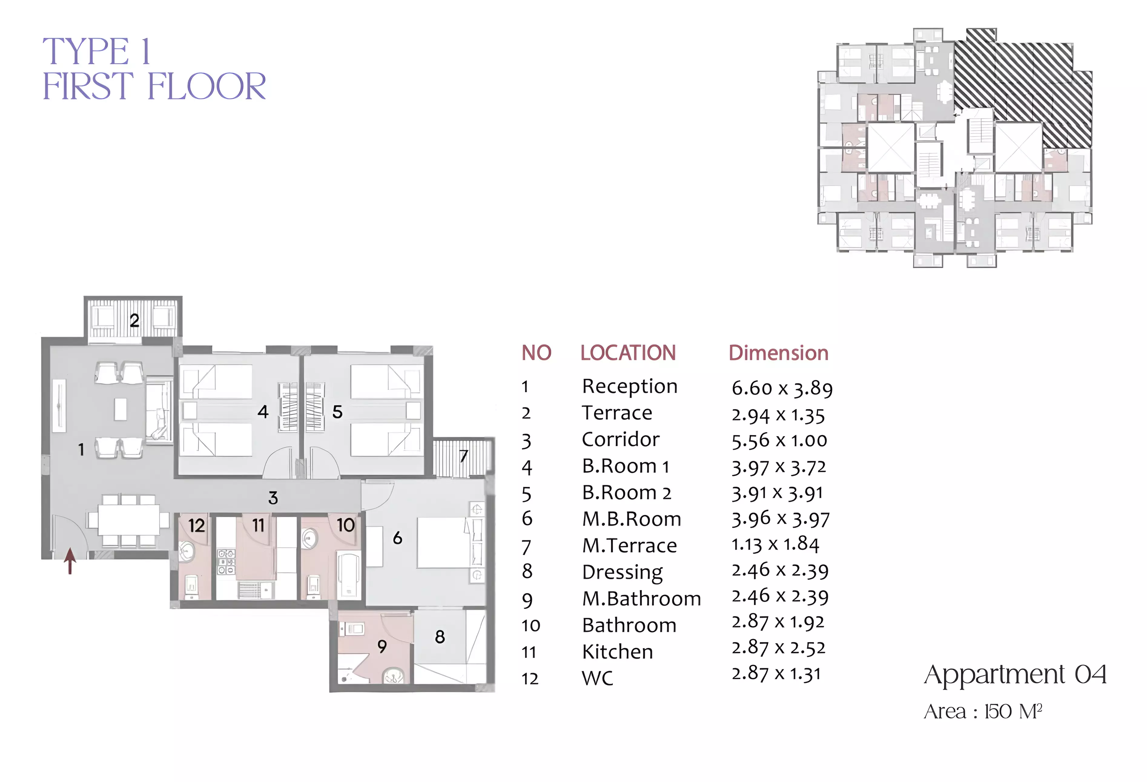 Apartment · 3 Bedrooms · 150–157 m² in كمبوند ايلين التجمع الخامس 2026 Compound Elen New Cairo 2