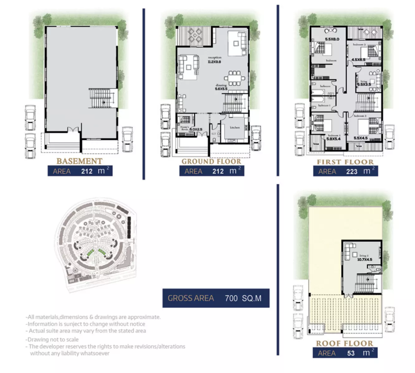 Villa · 4 Bedrooms · 458–700 m² in كمبوند رودس العاصمة الإدارية 2026 Compound Rhodes New Capital