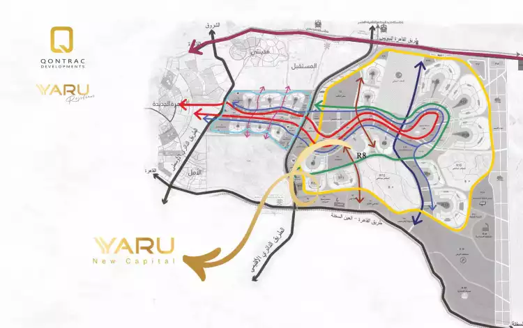 كمبوند يارو العاصمة الادارية master plan